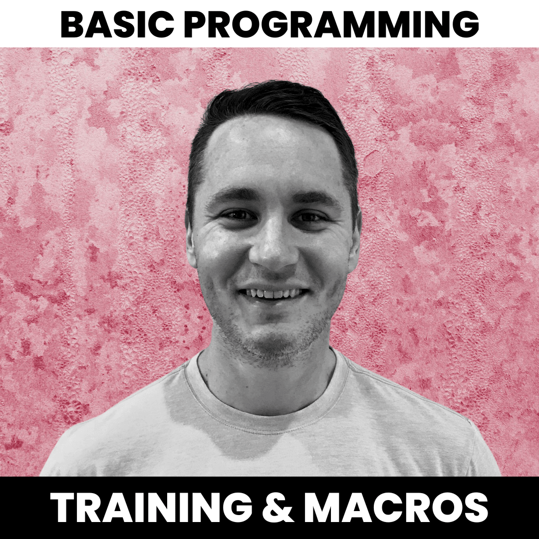 THOMAS BUTLER – Basic Programming: Training & Macros