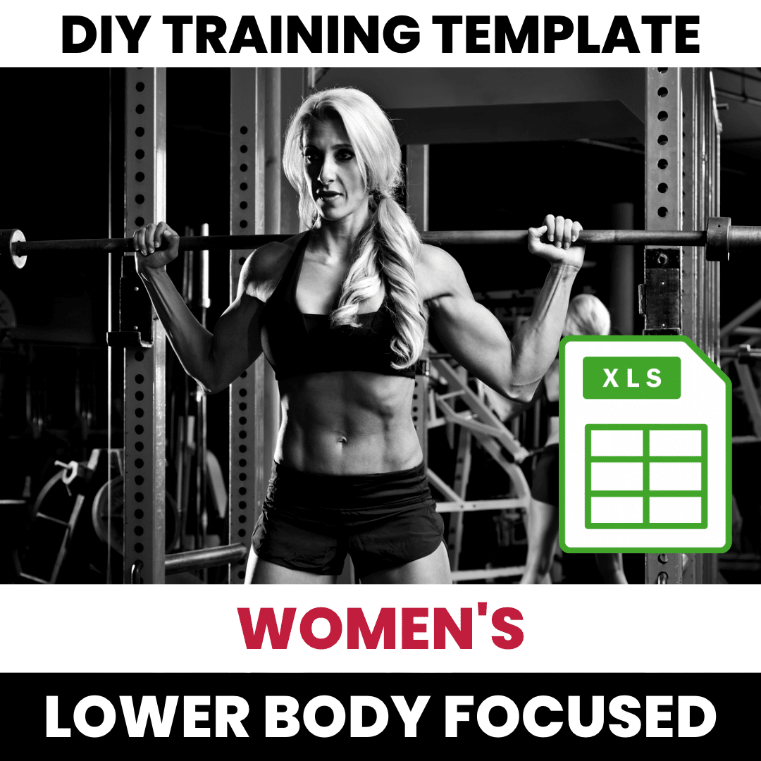 Women’s DIY Excel Template: Lower Body Focused
